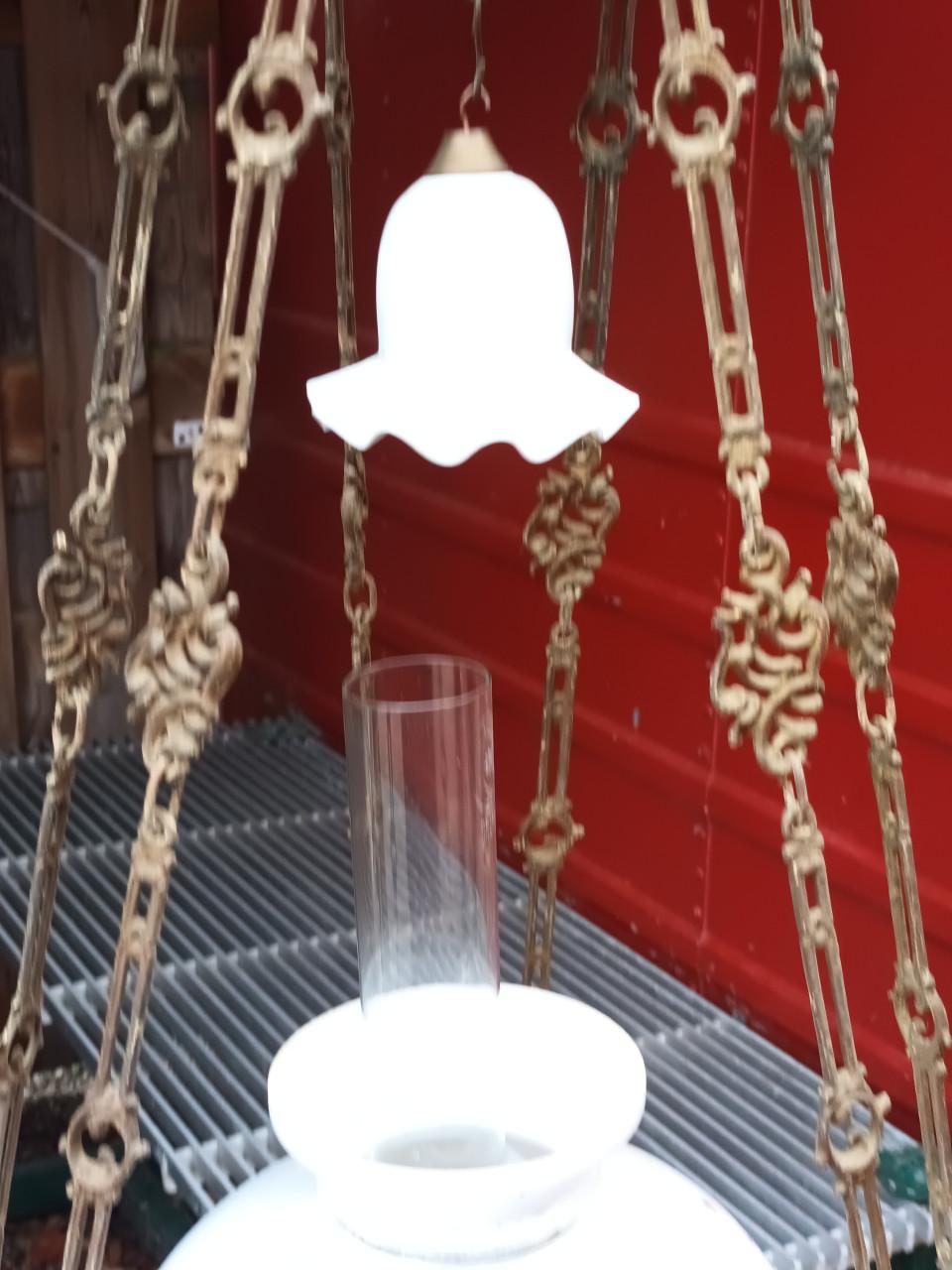 Antieke hangolielamp