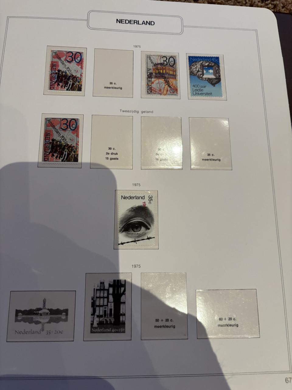 Postzegel album van 1972 tot 1978