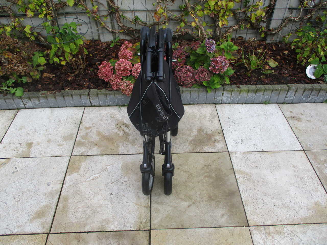 ZganGemino 30 opvouwbare lichtgewicht rollator met zitje tas rugsteun en ..