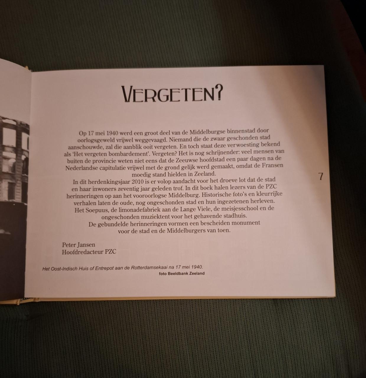 Herinneringen aan de verdwenen stad / Middelburg 1940