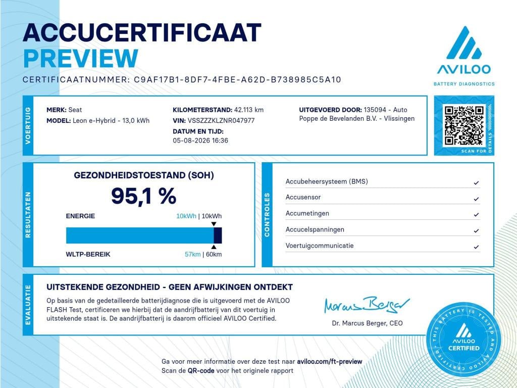 Cupra Leon Sportstourer 1.4 e-hybrid vz performance 245pk dsg6 | soh 95,1% 