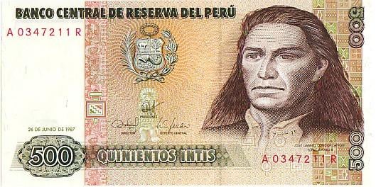 Biljetten Peru  UNC