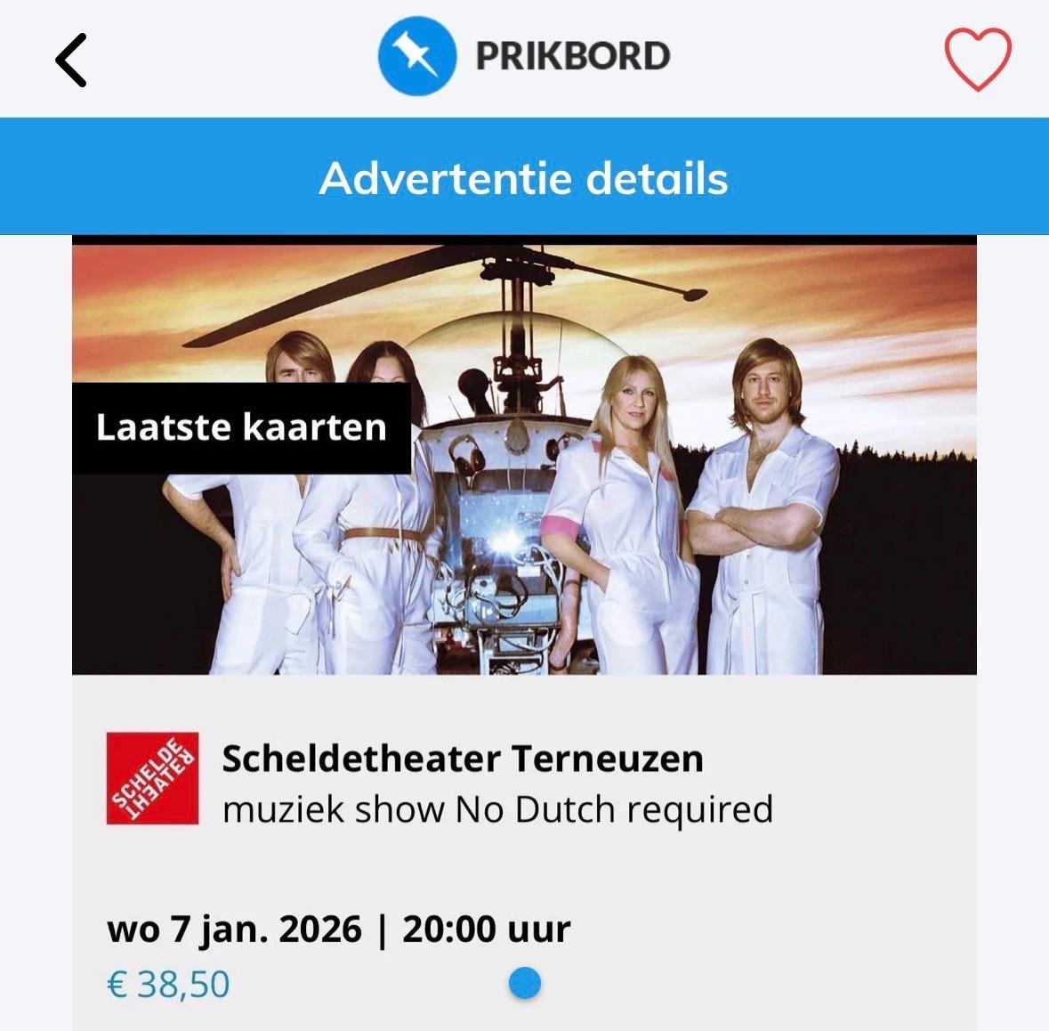 ABBA kaarten Terneuzen