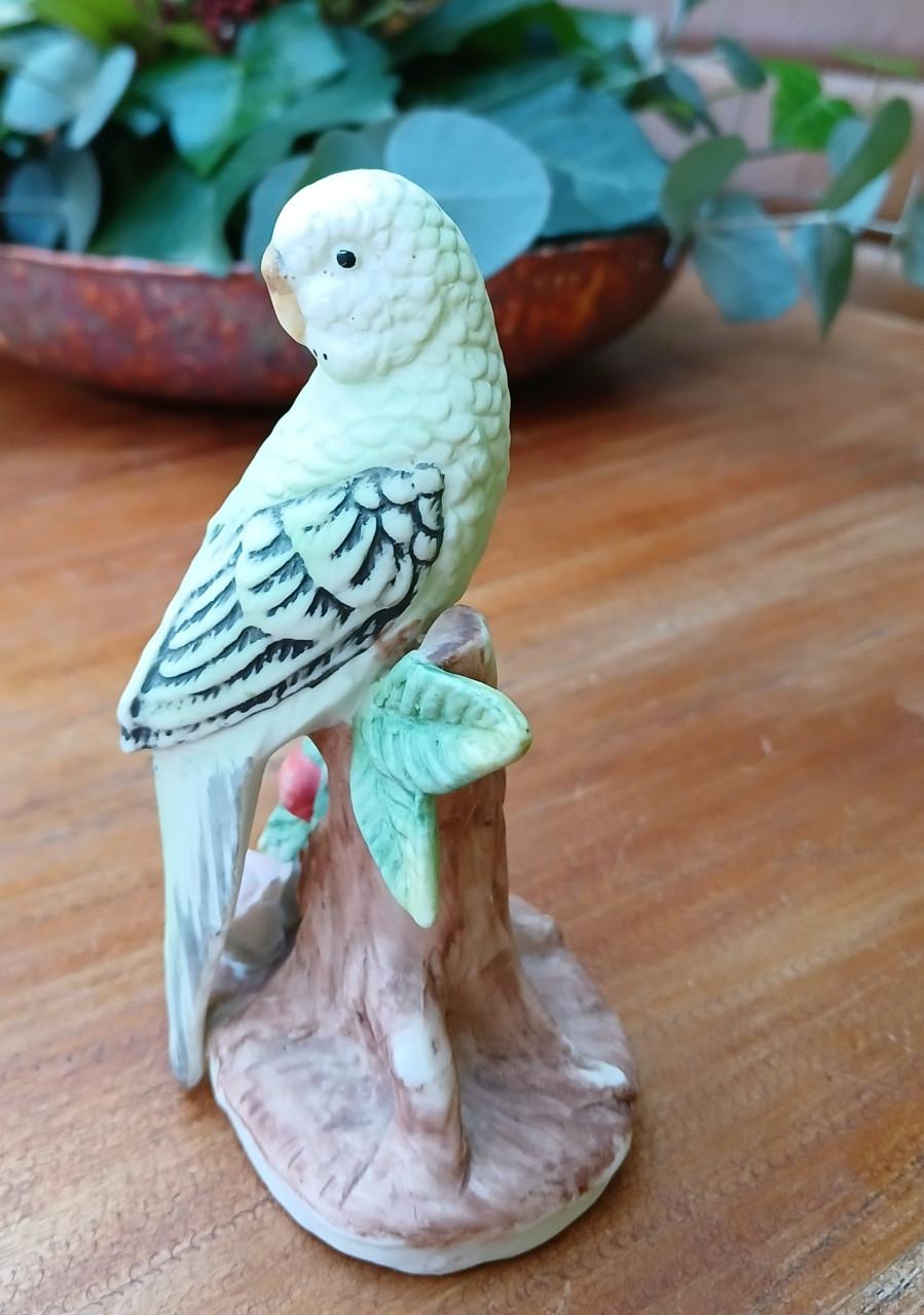 3 Vintage vogelbeeldjes - Bisque porselein van Lefton