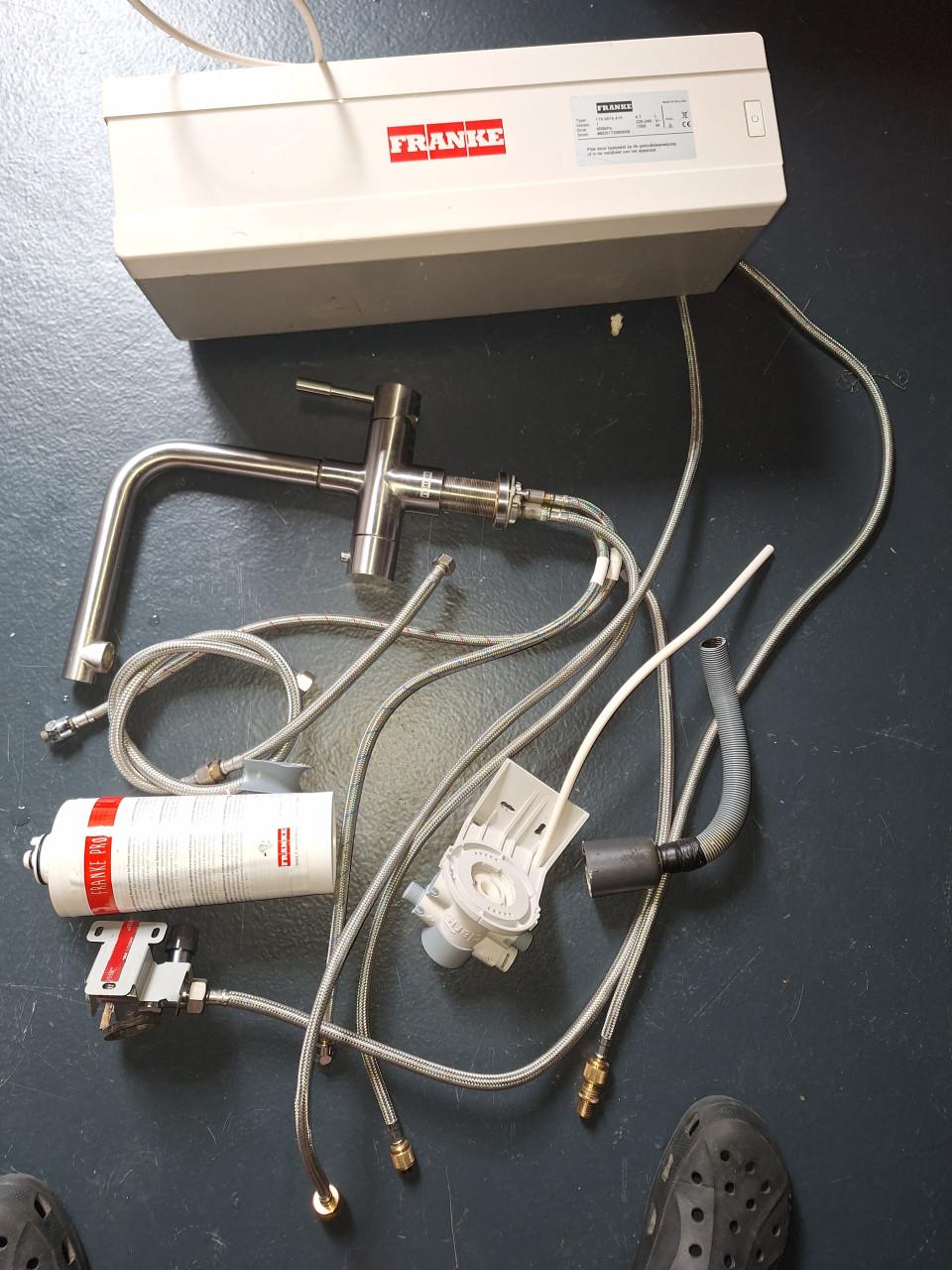 Kokend water kraan Franke