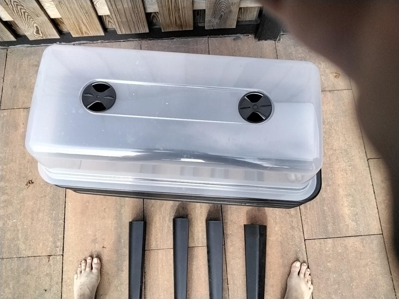 Tuinbakken voor in te kweeken