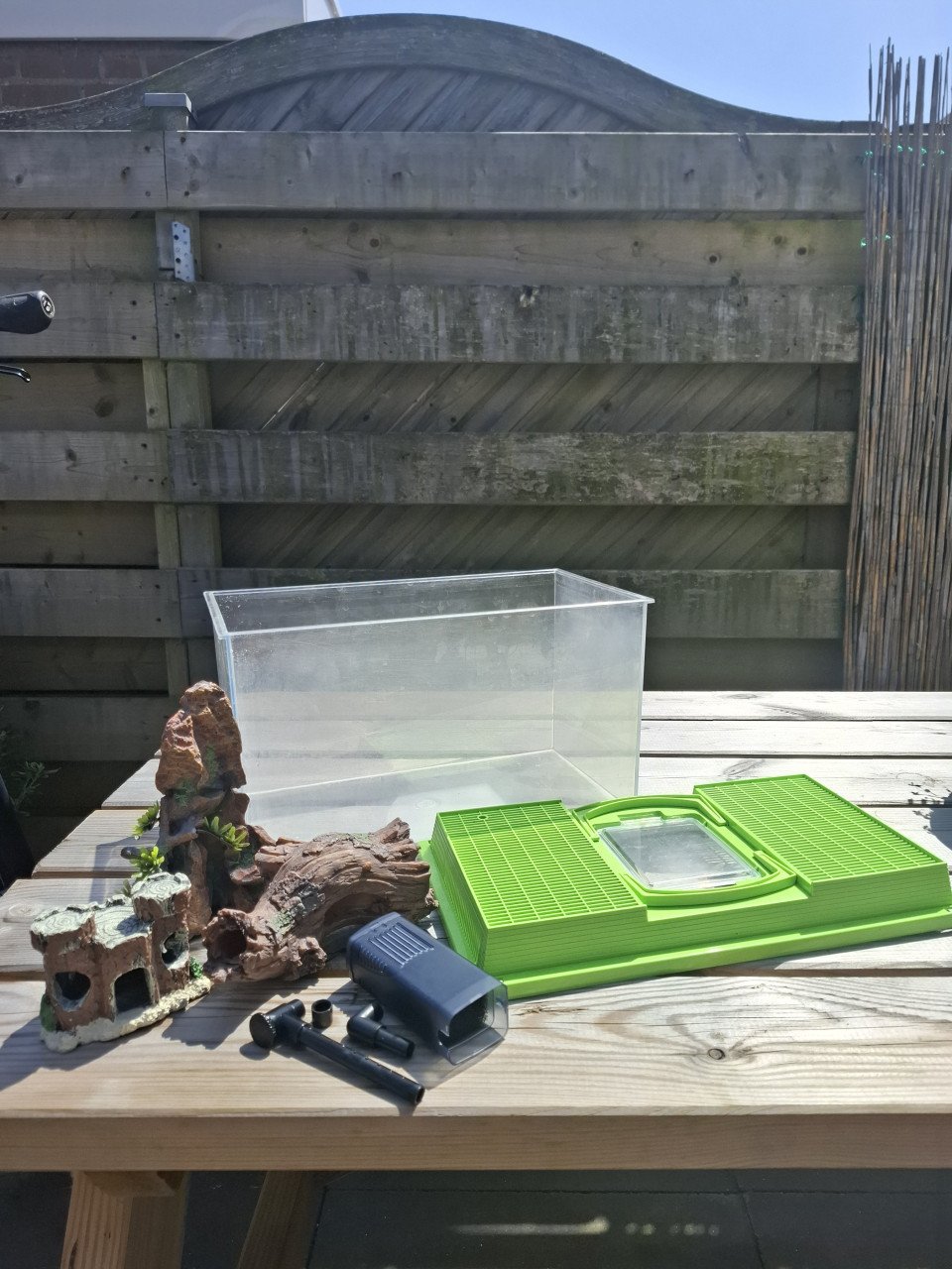 Aquarium met accesoires
