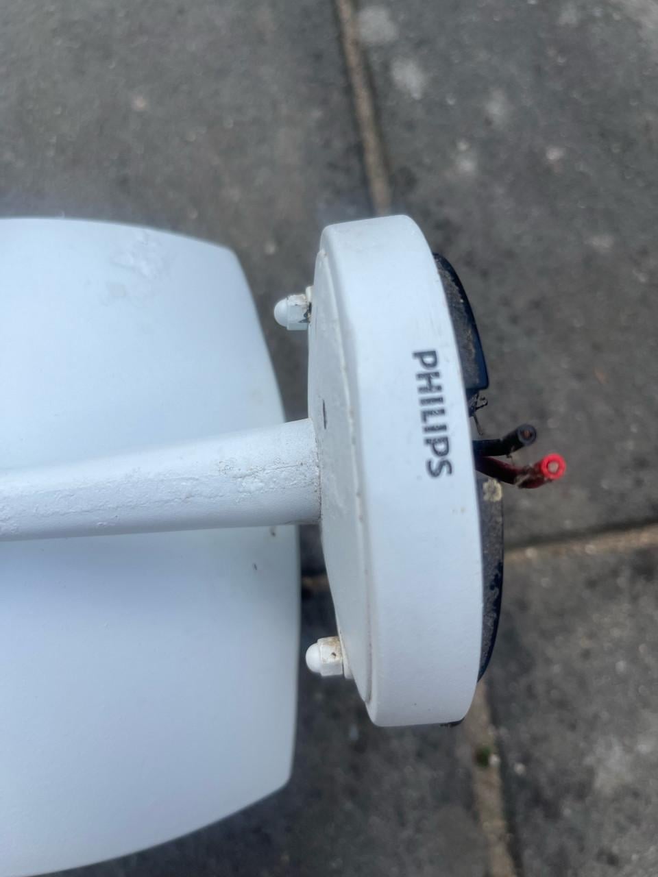 Witte buitenlamp van Philips