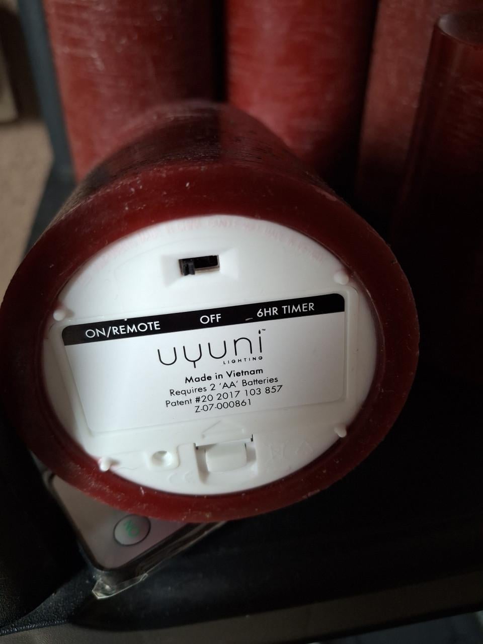 Ledkaarsen rood en zwart  van merk uyuni