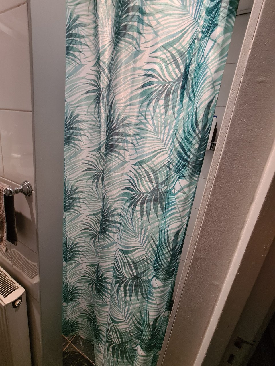 Gratis douche gordijn met stang