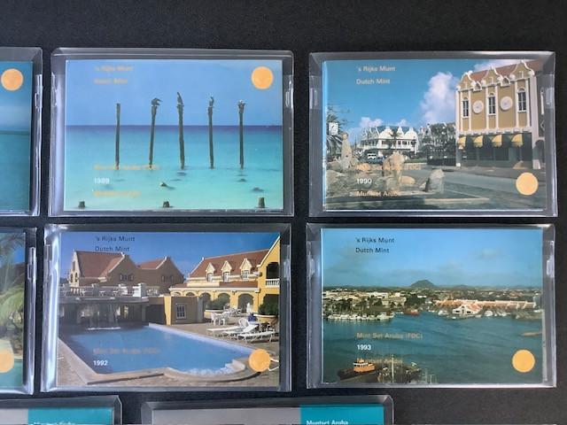 Aruba FDC jaarsetjes ‘s Rijks Munt.