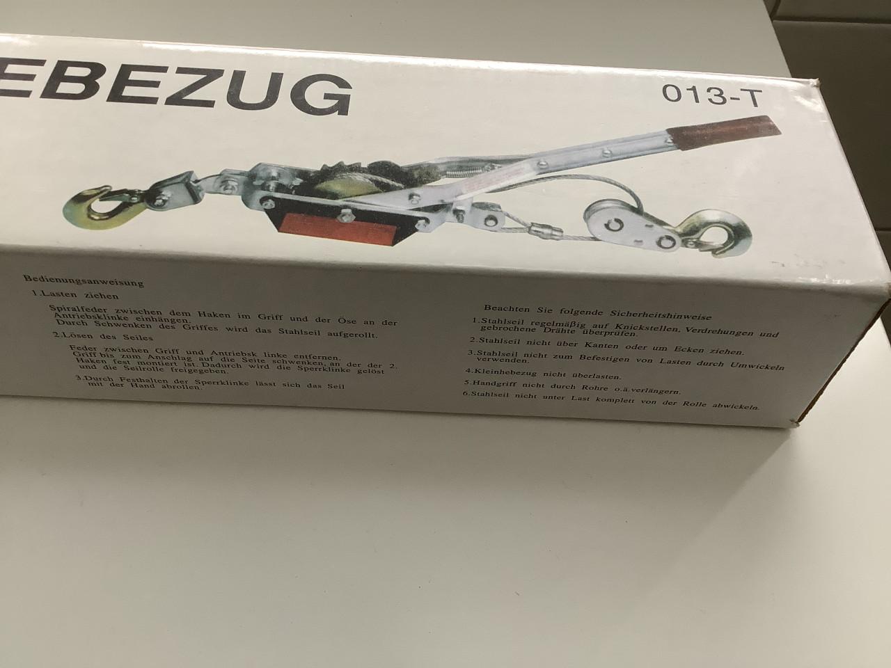 Hand hefboomtakel capaciteit: 1 Ton