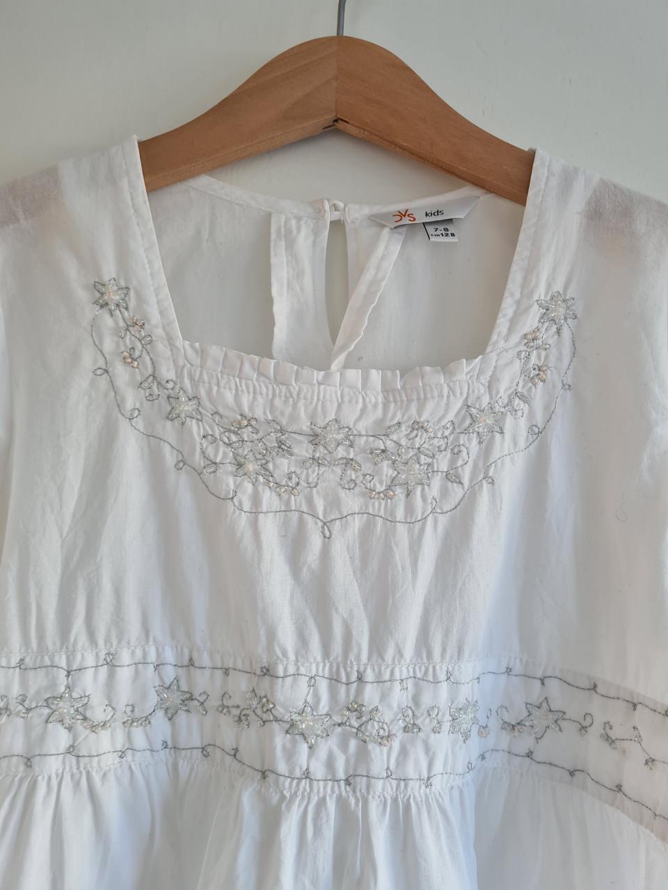 CVS Kids mooi en apart wit blousje  Maat 128