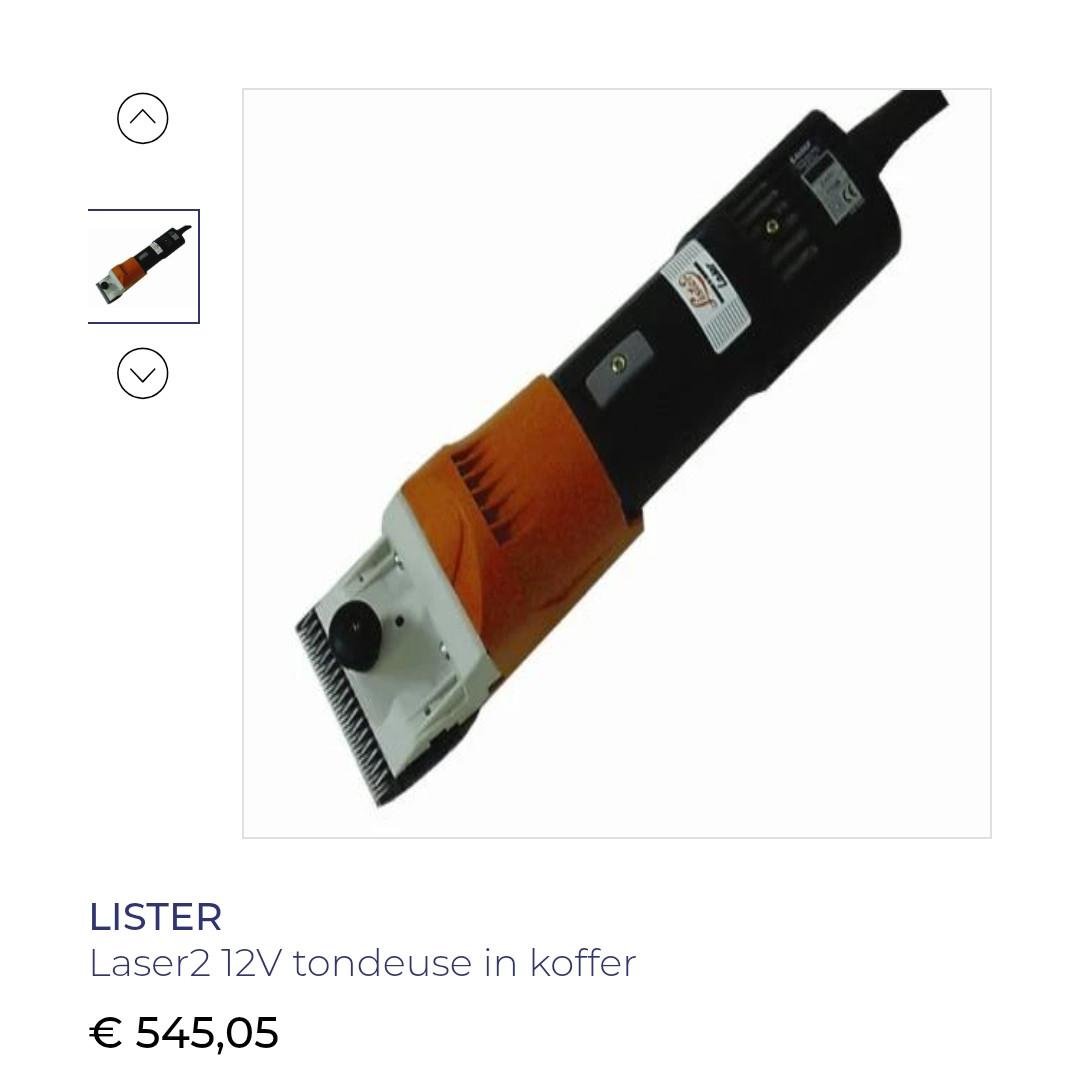 Lister Scheerapparaat paard