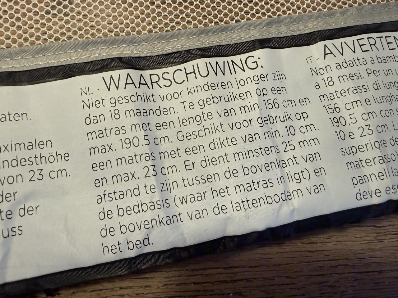 Bedhekje (inklapbaar)