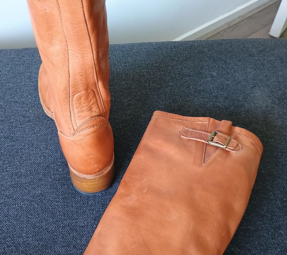 NIEUWE leren laarzen - merk SENDRA - maat 40 ...