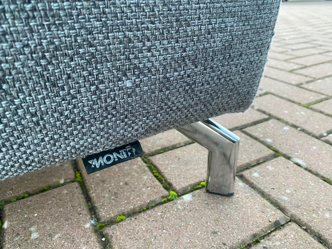 Montèl Grijze Stoffen Hoekbank- Gratis bezorging NL