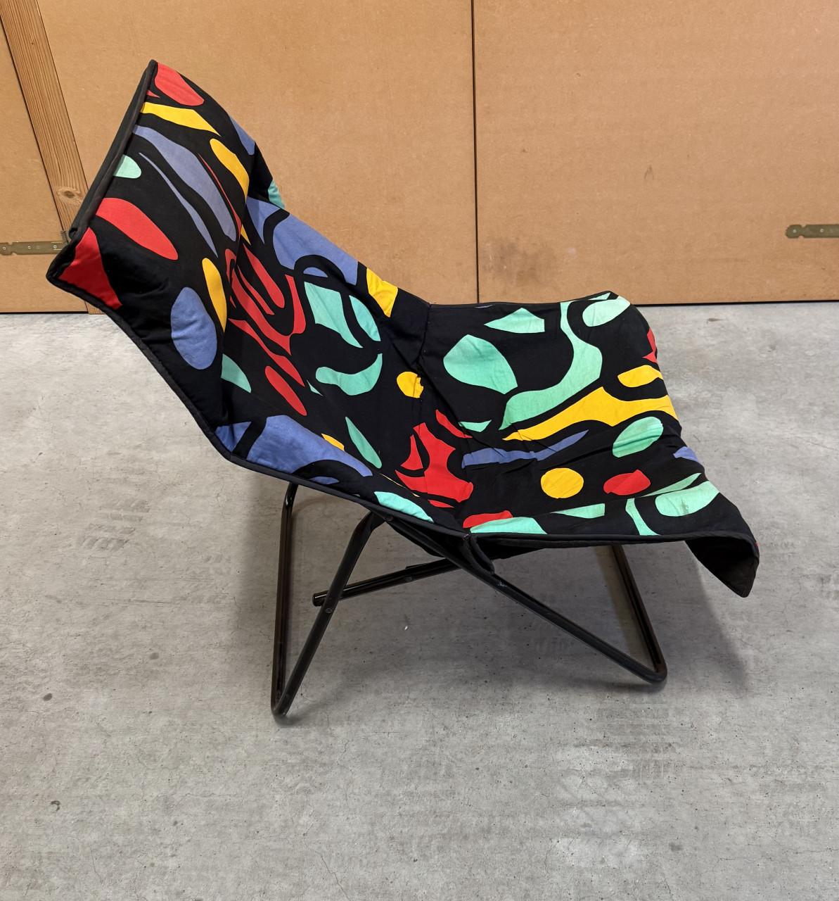 Pop Art Opvouwbare Loungestoel Jaren 90 Vintage