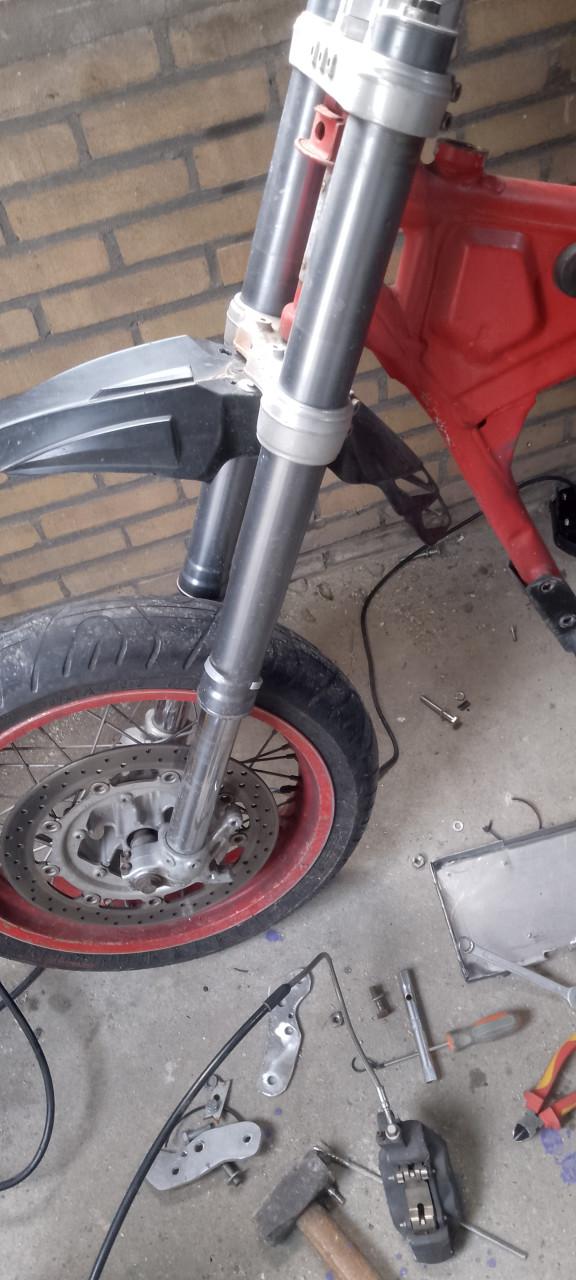 Upside down voorvork