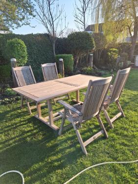 Teakhouten tuinset