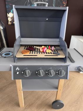 Houten barbecue speelgoed