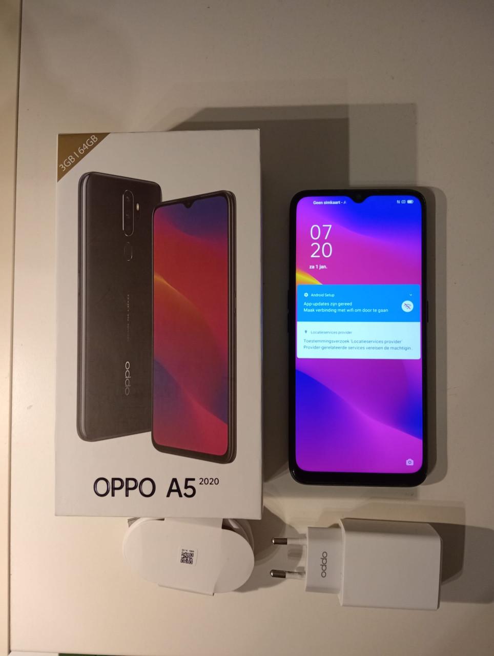 Oppo A5 2020 64GB - zo goed als nieuw - in doos + hoesje