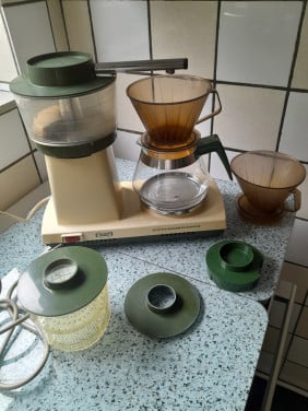 I.g.st z. retro koffie/thee zetapparaat Douwe Egberts