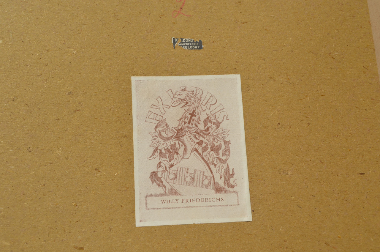 Belgische lithografische prenten van gebouwen (2)