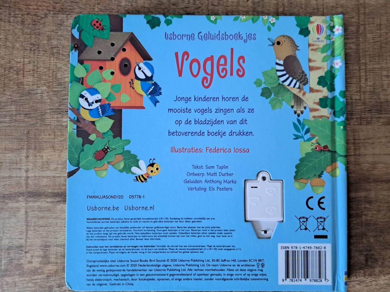 Geluidsboekjes vogels ,