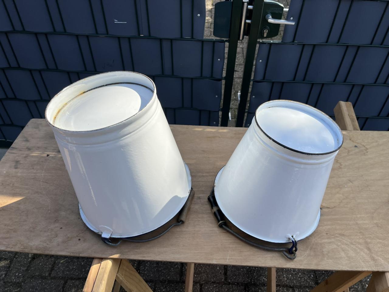 2 Emmers Emaille Wit