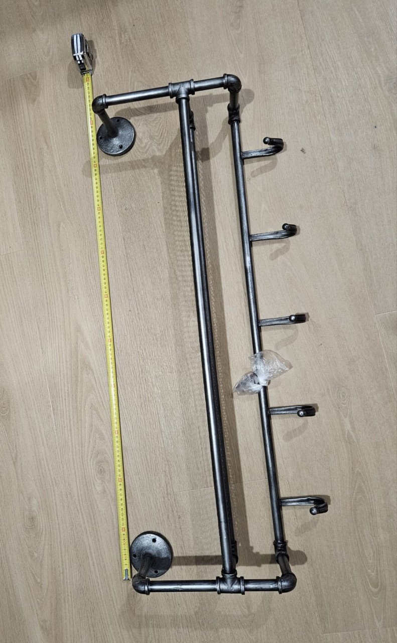 Metalen industriële kapstok 40x100 cm