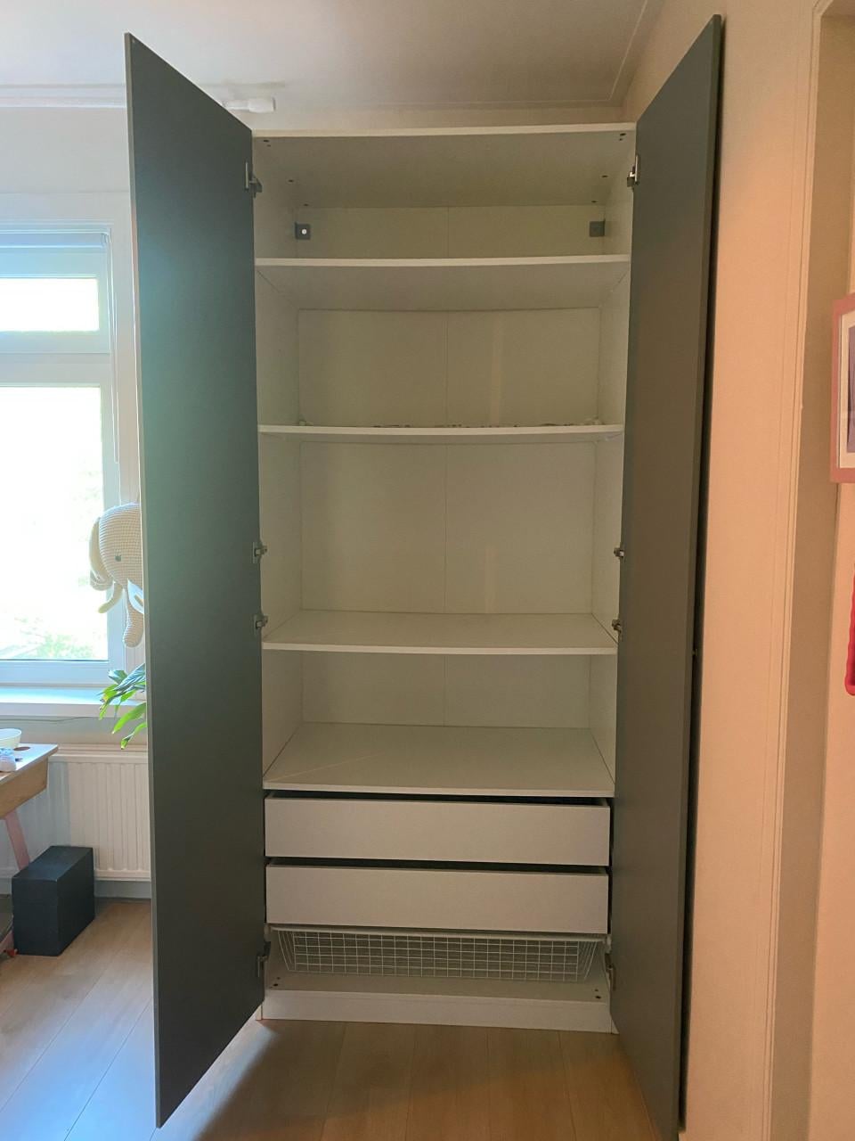 Ikea Pax kast met deuren Reinsvoll 100*58*236 cm