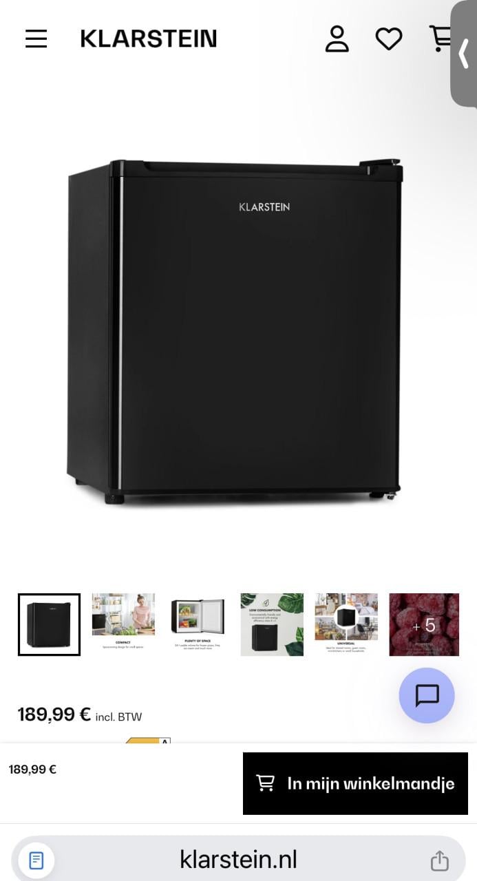 Vrieskast Mini / tafelmodel/camping Vriezer