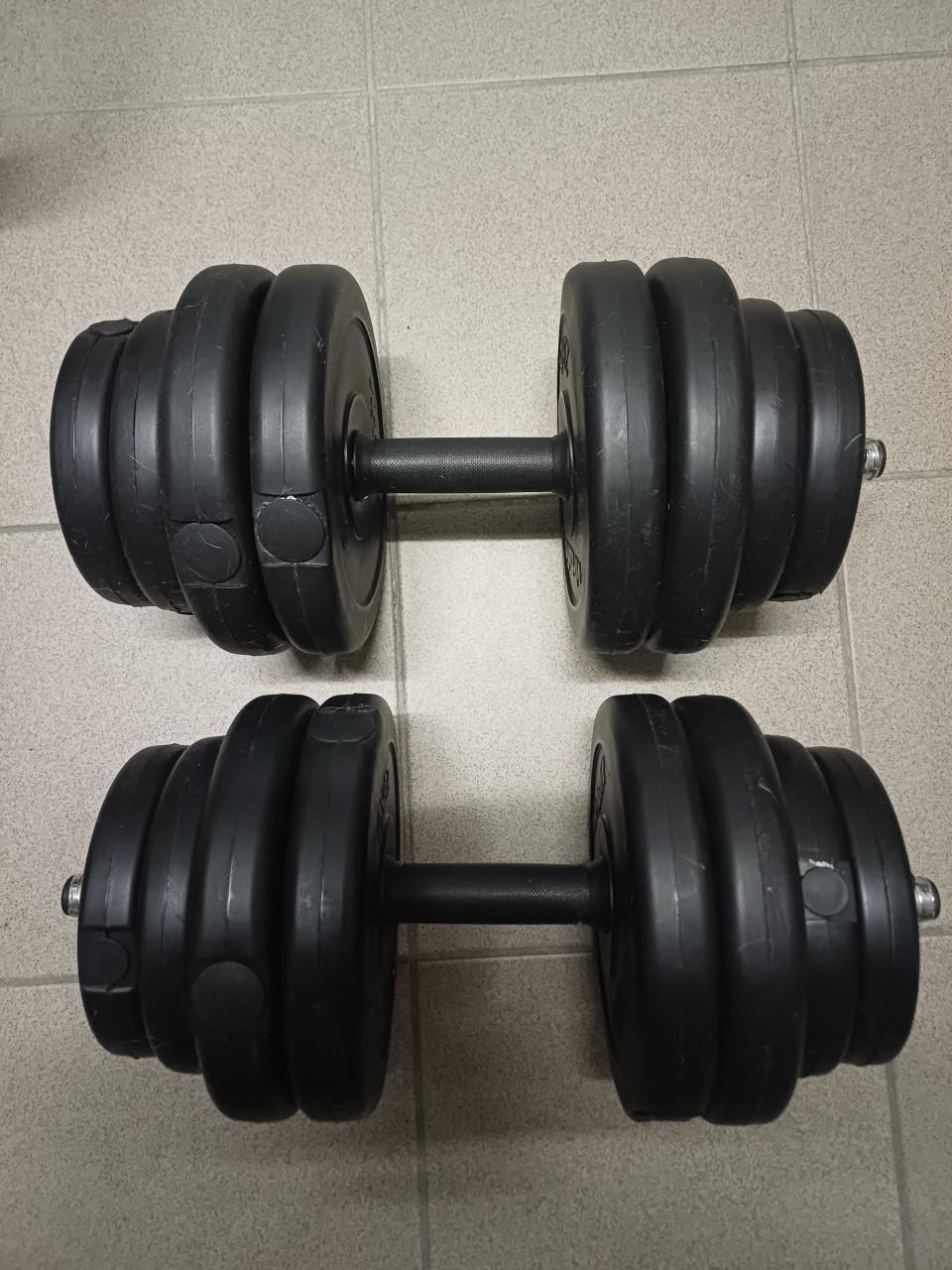 Te koop halterbank met gewichten