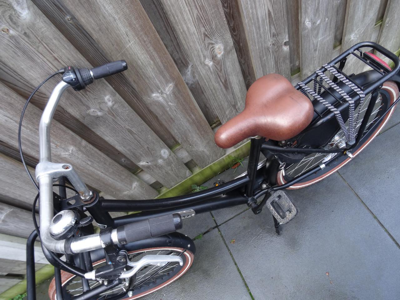 🚲🖤 Popal Daily Dutch 22 inch meisjesfiets – Zwart