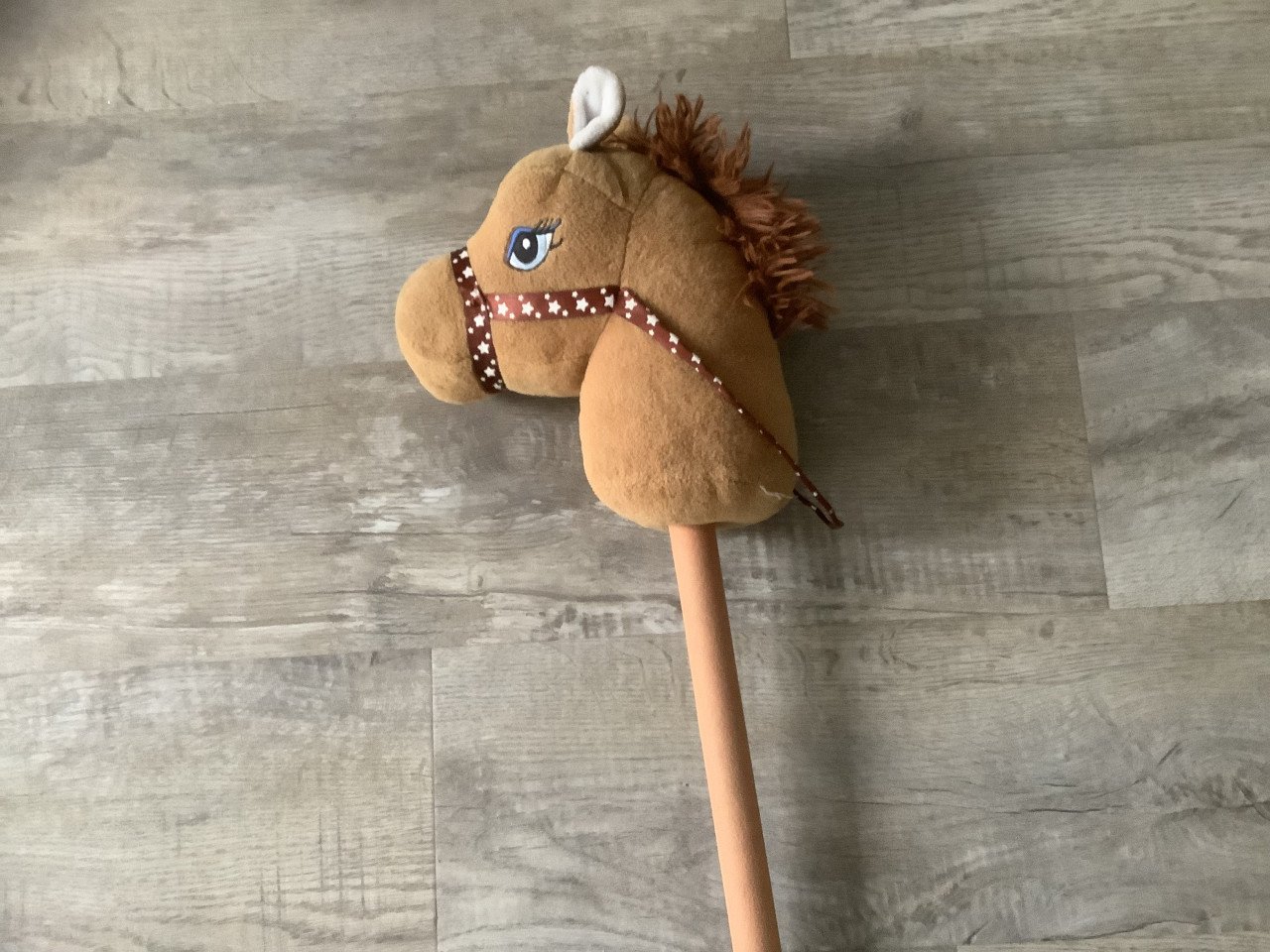 Stokpaard met geluid