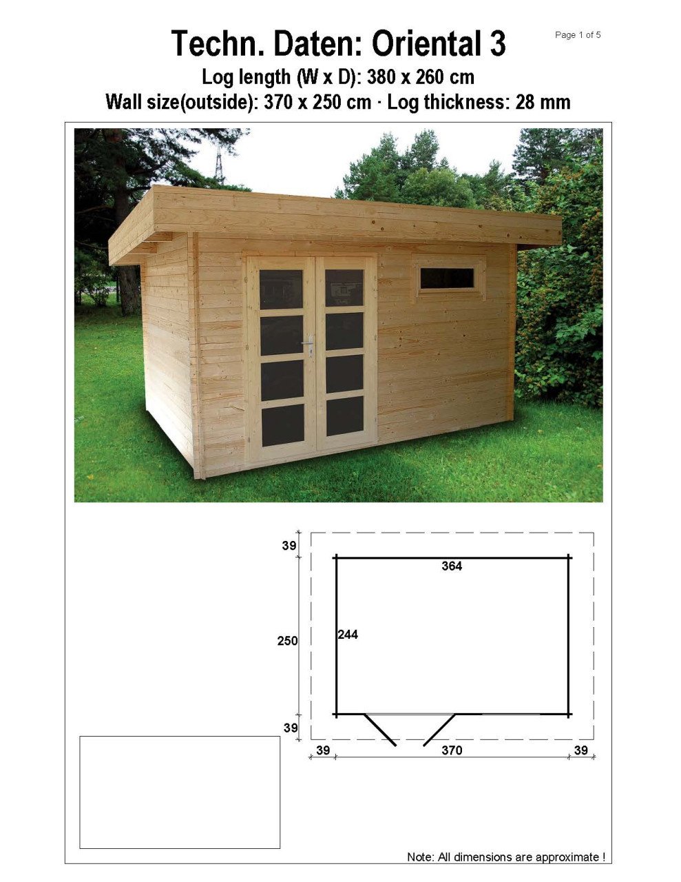 Tuinhuis model Oriental 3