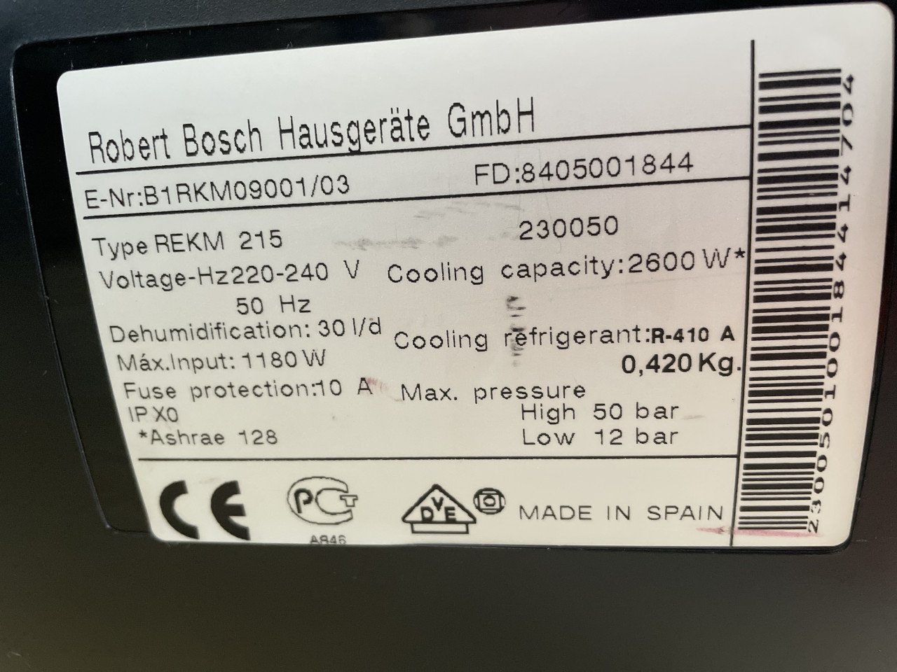 Nieuwe BOSCH Krachtige Mobiele Airco!!!