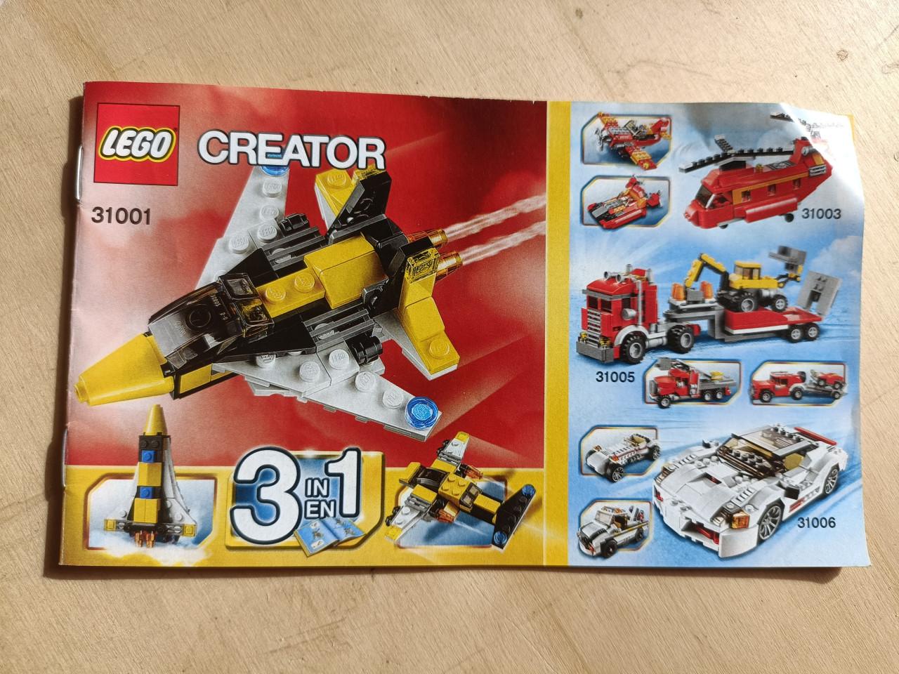 Lego 31001 : Creator : Vliegtuig