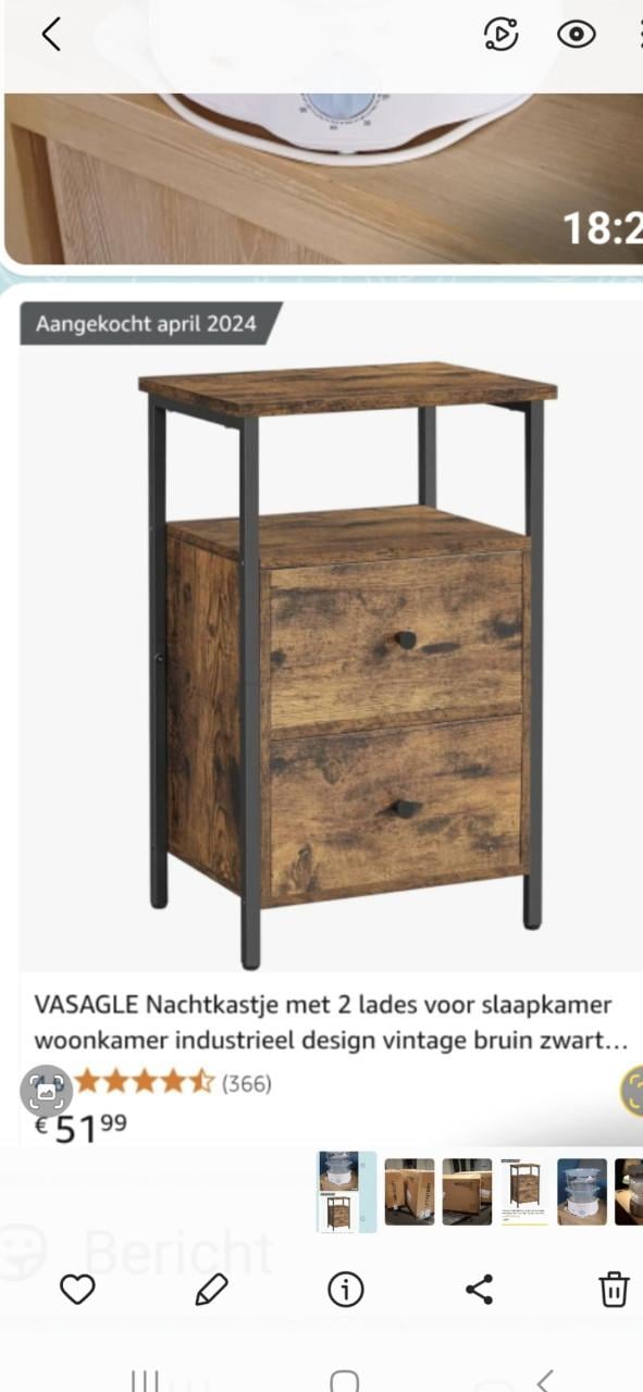 Kastje industrieel  nieuw in doos