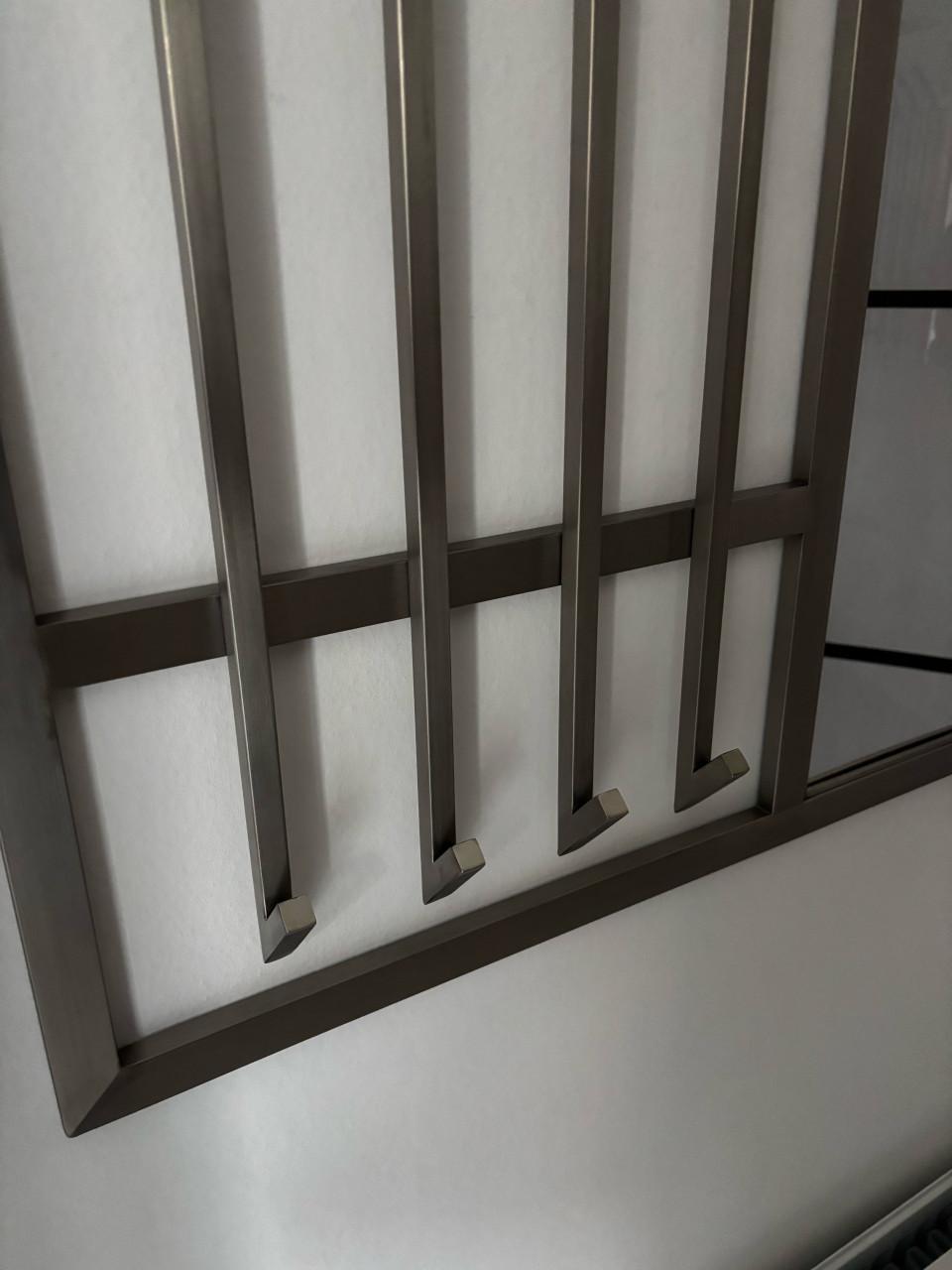 Kapstok met spiegel RVS