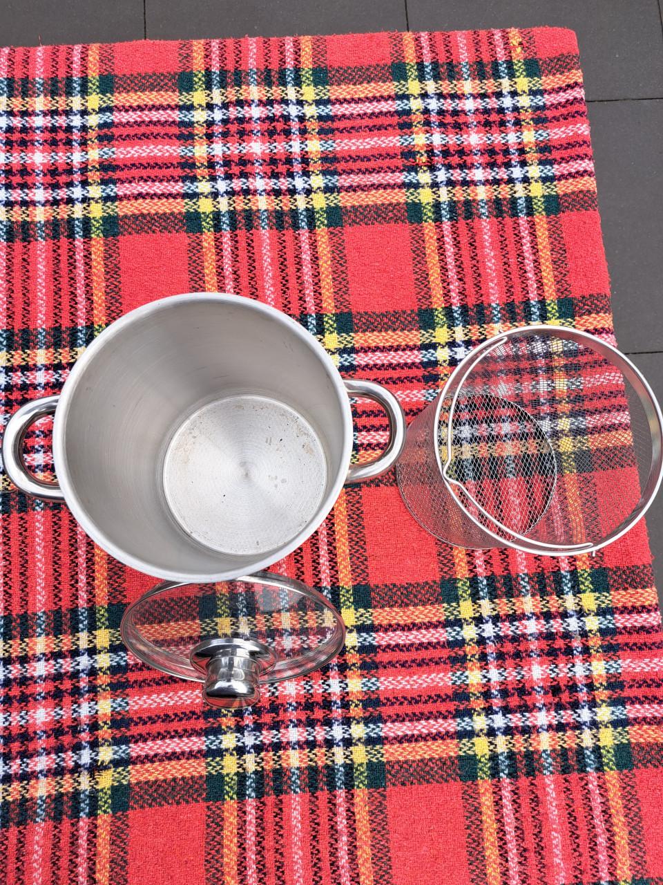 GSW Asperge pan – hoogwaardige pan met zeef en glazen deksel.