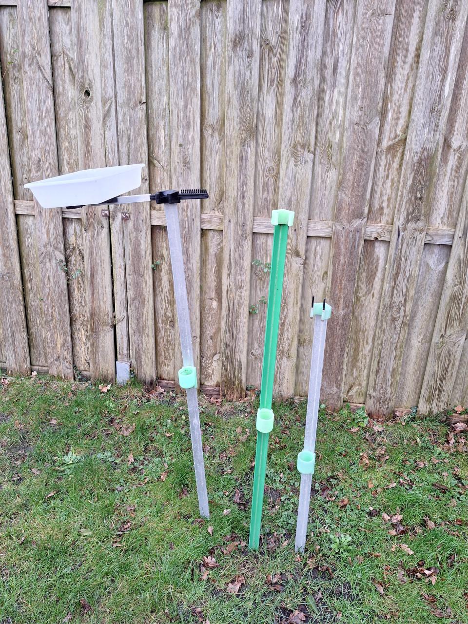 Hengelsteun, priksteun met aasbak