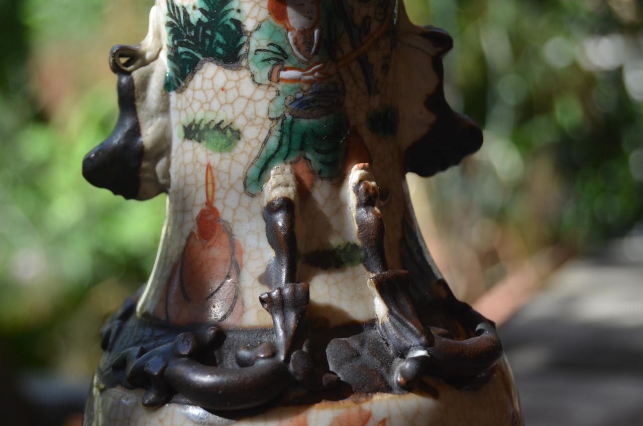 Nanking Chinese vaas / pot 19e eeuws