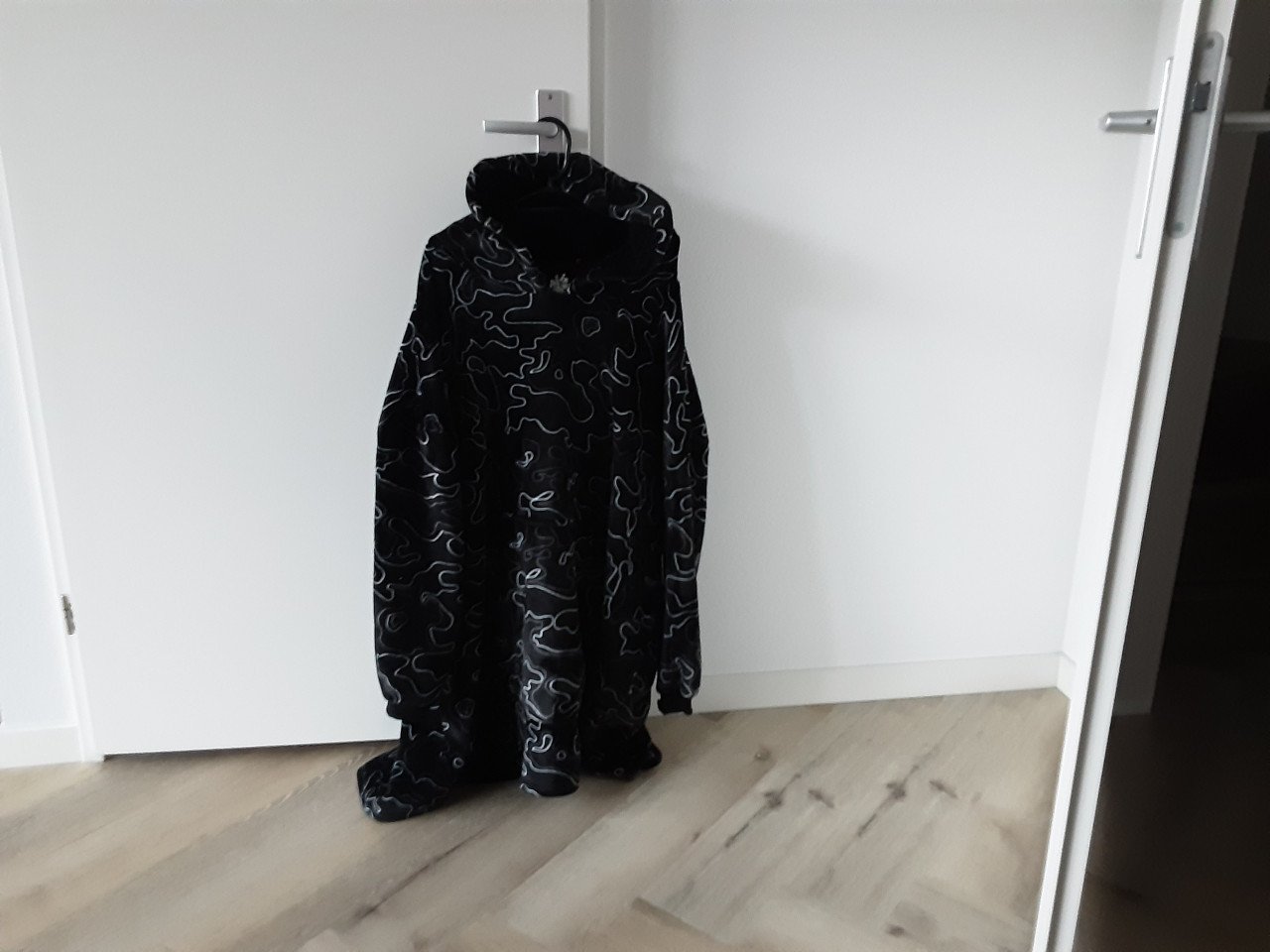Lekkere warme huis poncho 1 maat