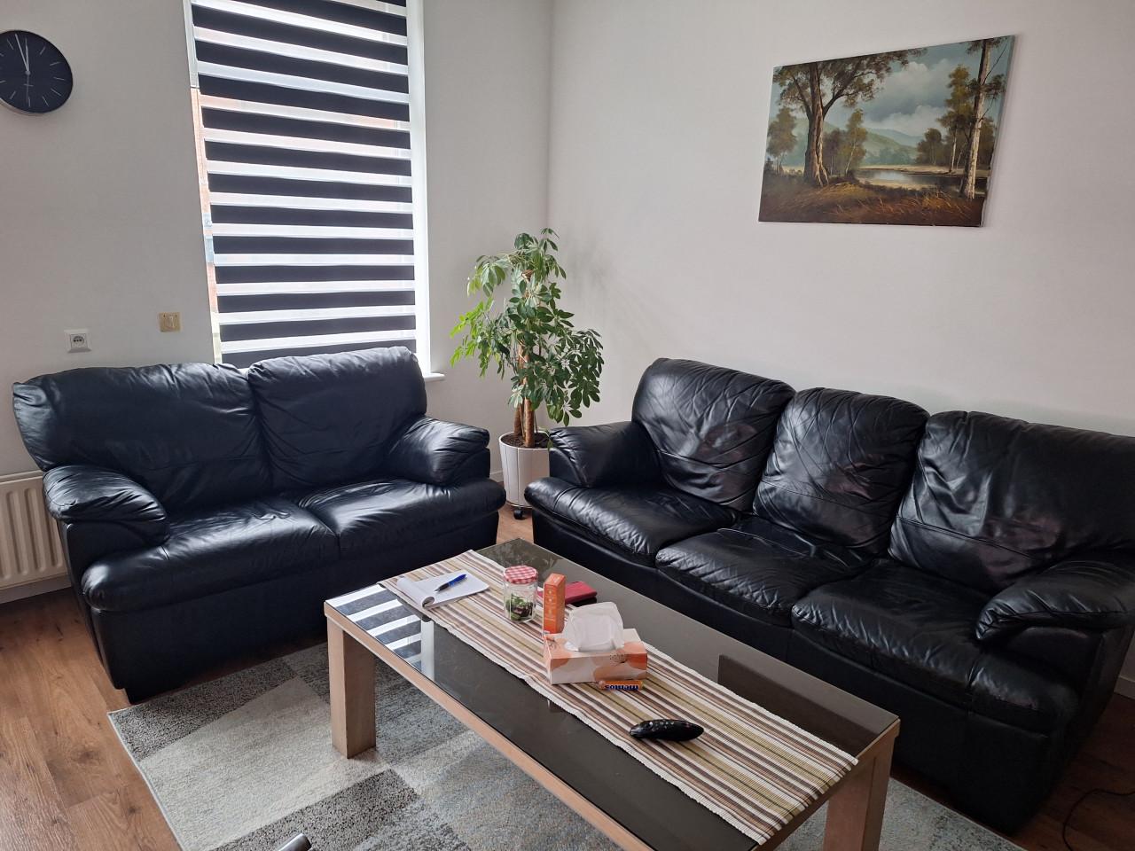 Te koop leren bankstel 1+2+3