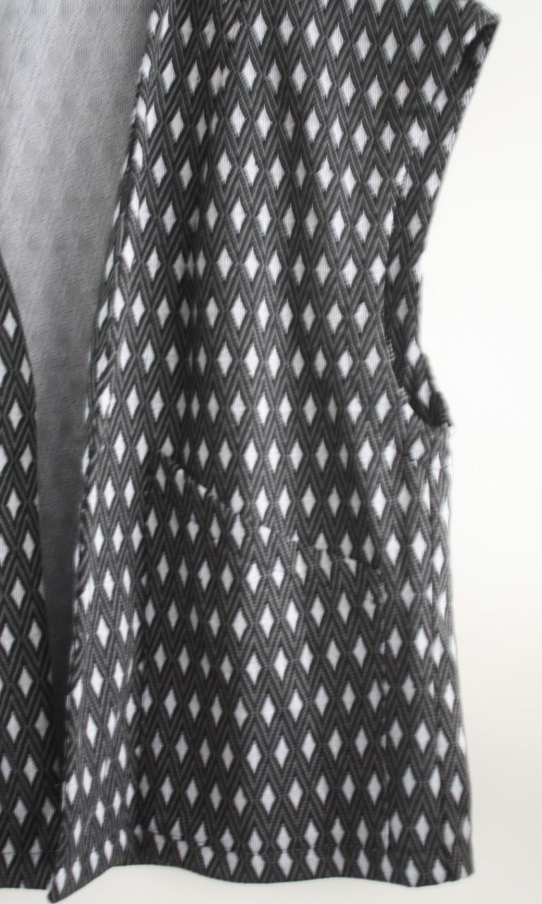 Ruiten patroon gillet maat L