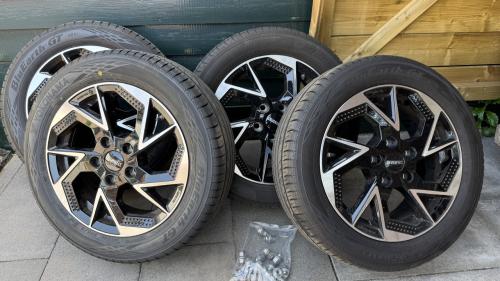 DEZENT 16” velgen+banden+TPMS nieuwstaat!