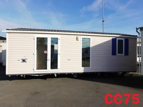 Compact IRM chalet met middenkamer, 2 slaapkamers  en dubbel glas te koop