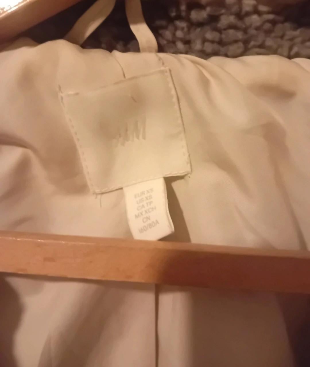 H&M wollen herfst jas maat XS